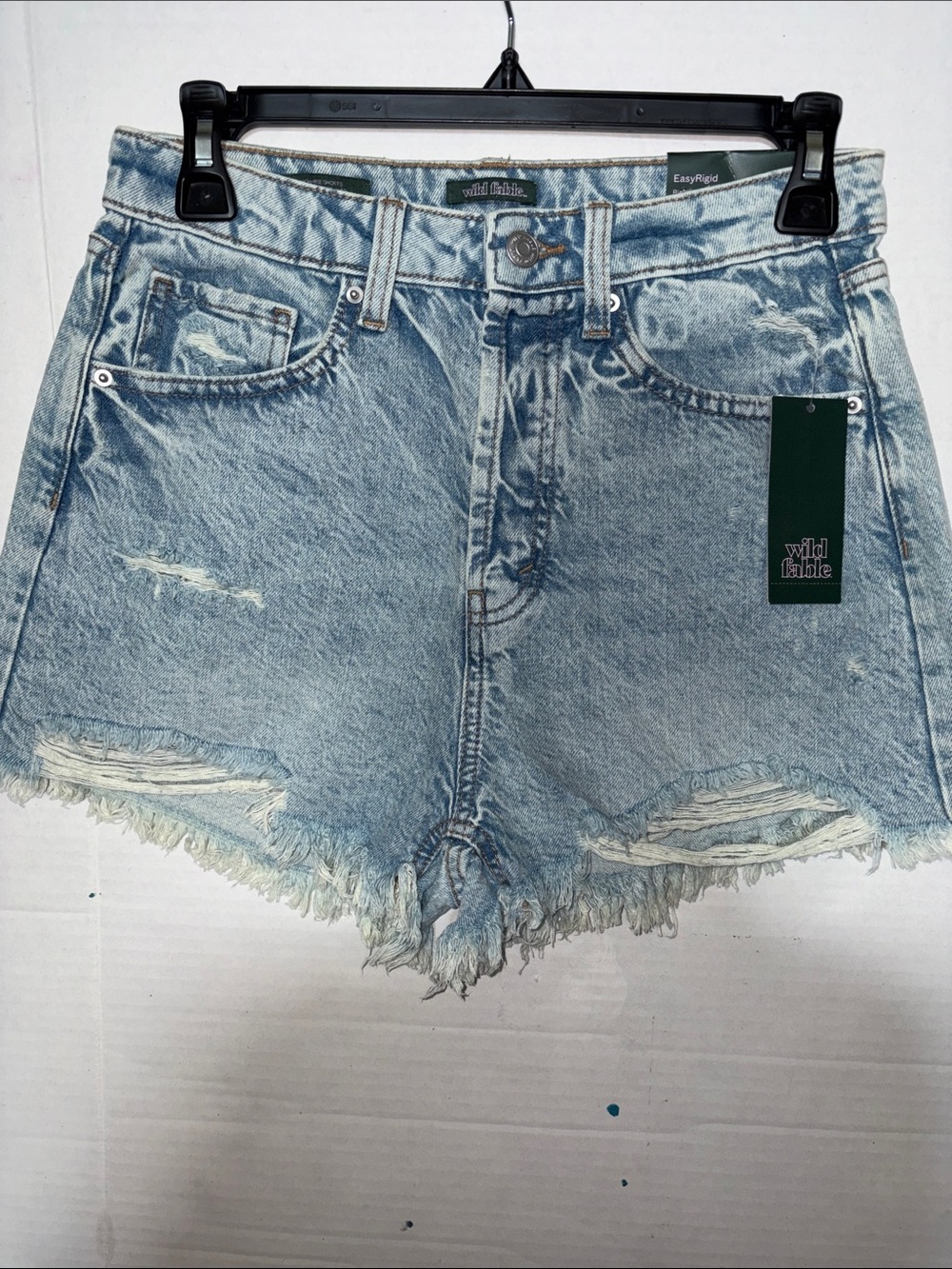 wild fable Light Wash Distressed Denim Shorts